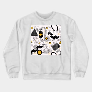 Modern Jumble Pattern Crewneck Sweatshirt